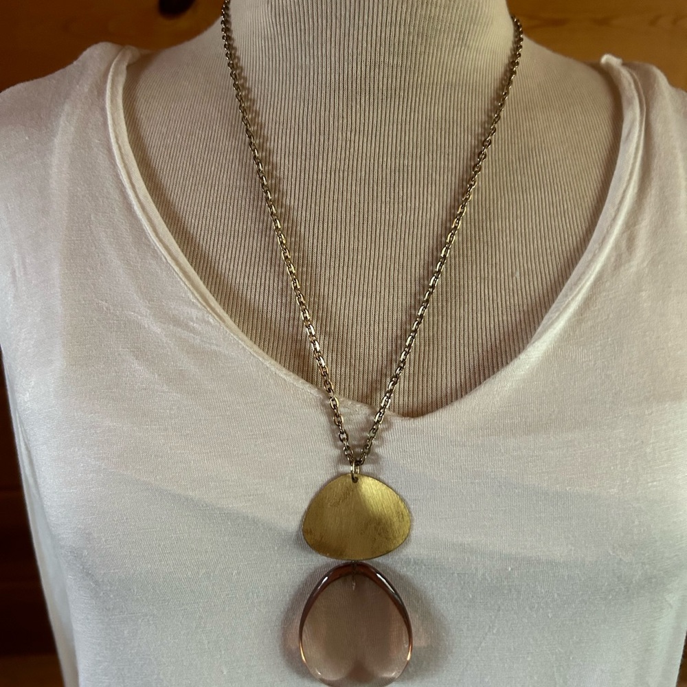 Gold and Amber Necklace